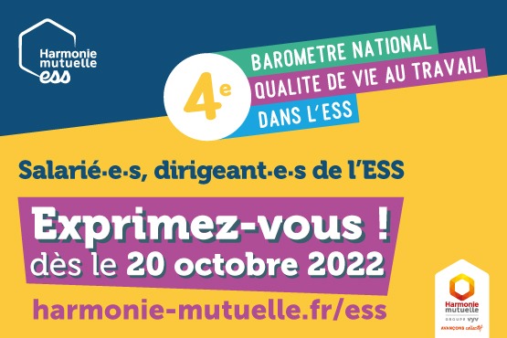 Lancement de la quatrième édition du baromètre national qualité de vie au travail dans l’ESS !